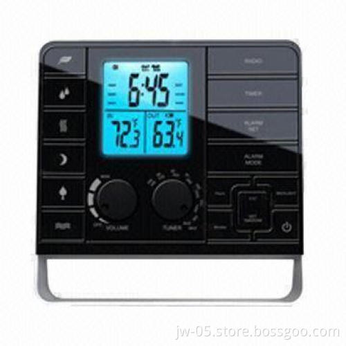 Projection Clock with AM/FM Radio and Thermometer